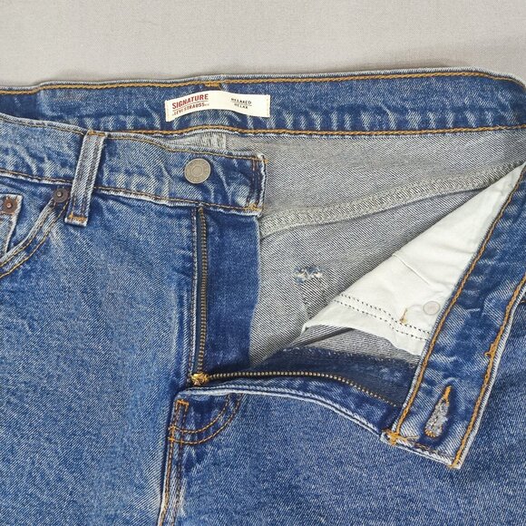 Signature by Levi Strauss Jeans men's size W32/L32 Relaxed fit denim blue colour - Picture 10 of 15